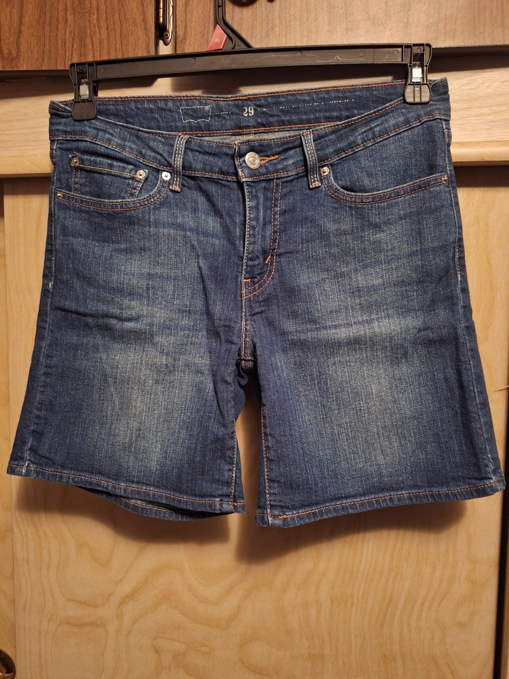 Levi's Dark Blue Denim Bermuda Shorts